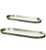 Kit Bandejas Metal Com Espelho C/ 2 (dourado) 35X14X1,5cm - Imagem 1