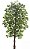 Planta Árvore Artificial Ficus Verde 2 Tons 2,1m - Imagem 1
