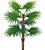Planta Artificial Árvore Palmeira Leque Real Toque Verde 90cm - Imagem 1