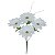 Buquê Flor Artificial Margarida Branco 37cm - Imagem 1