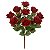 Buquê Flor Artificial Rosa Vermelho Marsala 55cm - Imagem 1