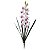 Haste Orquidea Cymbidium Branco Vermelho 94cm - Imagem 1