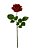 Haste de Rosa Vermelho 55cm - Imagem 1