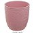 Vaso Cerâmica Decorado Rosa 12,8x13cm - Imagem 1