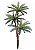 Árvore Artificial Palmeira Cycas Verde 1,77m - Imagem 1