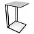Mesa de Apoio Lucy Preta com Tampo Branco - Imagem 1
