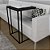 Mesa de Apoio Lucy Preta com Tampo Branco - Imagem 2