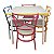 Conjunto de mesa Infantil com 4 cadeiras coloridas - Imagem 1