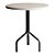 Mesa Redonda Sara 70cm - Preto com tampo Branco - Imagem 1