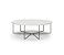 Mesa de Centro Aran Preta com tampo Branco Diamante - Imagem 1
