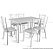 Conjunto de Mesa com 6 cadeiras de Ferro Isadora Branco - Imagem 1