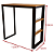 Conjunto de Mesa Bistro Atlanta Estilo Industrial com 2 Banquetas - Imagem 8