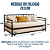 Sofá Cama de Ferro com Cama Auxiliar Para Colchão de 78x188 - Imagem 3