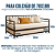 Sofá Cama de Ferro com Cama Auxiliar Para Colchão de 78x188 - Imagem 3