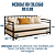 Sofá Cama de Ferro com Cama Auxiliar Para Colchão de 88x188 - Imagem 3
