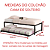 CAMA BOX SOLTEIRO DE FERRO COM CAMA AUXILIAR PARA COLCHÃO DE 88X1,88 - Imagem 3
