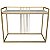 Aparador de ferro modelo Luxo dourado com MDF Off White 1,00X35 - Imagem 1