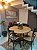 Conjunto de mesa redonda com 4 cadeiras modelo Katrina - Imagem 1