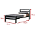 Cama de Solteiro modelo Lara 1,88x78 - Imagem 2