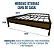 Cama box de Ferro Giovana Queen 1,58x1,98 com 20cm do chão - Imagem 3