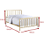 Cama de Ferro Nina Dourada de Casal 1,38x1,88 - Imagem 2