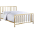 Cama de Ferro Nina Dourada Tamanho Super King Size 1,93x2,03 - Imagem 1