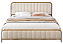 Cama de Ferro Dourada com Cabeceira estofada Queen 1,58x1,98 - Imagem 2