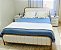 Cama de Ferro Dourada com Cabeceira estofada Queen 1,58x1,98 - Imagem 1
