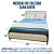 Cama de Ferro Dourada com Cabeceira estofada Queen 1,58x1,98 - Imagem 4