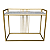 Aparador Luxo dourado com MDF Branco Laca (1,98X40x100) - Imagem 1