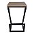 Banqueta estilo industrial ferragem preta e MDF Louro freijo - Imagem 4