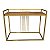 Aparador de ferro modelo Dourado Luxo com MDF Louro Freijó 1,00X35 - Imagem 1