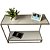 Mesa de Apoio Sofá Modelo Lara Champanhe com MDF Off White - Imagem 4
