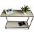 Mesa de Apoio Sofá Modelo Lara Champanhe com MDF Off White - Imagem 2