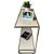 Mesa de Apoio Sofá Modelo Lara Champanhe com MDF Off White - Imagem 3