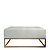 Banco Recamier Soft Dourado - Imagem 1