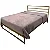 Cama de Ferro Carolina Dourada Queen 1,58x1,98 - Imagem 1