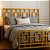 Cama de Ferro Dourada Sonia King 1,86x1,98 - Imagem 3