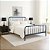 Cama de Ferro Marrom Diana Super King Size 1,93x2,03 com 30cm do Chão - Imagem 6