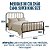 Cama de Ferro Marrom Diana Super King Size 1,93x2,03 com 30cm do Chão - Imagem 2
