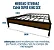 Cama box de Ferro Giovana Super King Size com 20cm do chão 1,93x2,03 - Imagem 4