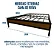 Cama box de Ferro Giovana de Viúva para Colchão 1,28x1,88 com 35cm do chão - Imagem 3