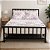 Cama de Ferro Nina Dourada Tamanho King Size 1,86x1,98 - Imagem 2