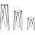 Kit 3 Suportes para Vasos de Plantas - Imagem 2
