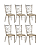 Conjunto com 6 Cadeiras Isadora Ouro Velho - Imagem 1