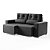SOFA MIAME 2,1 MT CINZA - Imagem 1