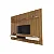 Painel Ripado Para TV até 85 Polegadas Versátil 2.2×2.2 Com Nicho Nature/Off White – Giga Móveis Nature/Off White - Imagem 3