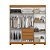 GUARDA ROUPA VINCI 2 M LARGURA X 2.18 ALTURA - Imagem 3