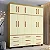 GUARDA ROUPA BRILHANTE TRIPLEX  FREIJO / OFF 2.18 X 2.35 X 0.45 - Imagem 1