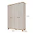 GUARDA ROUPA CUPCAKE A2145XL1520XP473MM - OFF WHITE/NATURE - Imagem 1